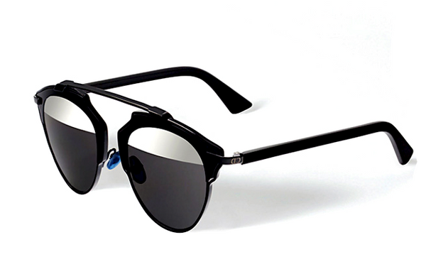 DIOR SO REAL BLACK - GRAY AND SILVER MIRROR LENS -  - Sunglasses - Sunglass Trend - 1
