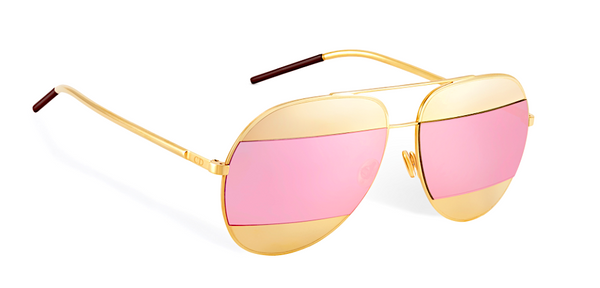 DIOR SPLIT 1 ROSE GOLD - GOLD AND PINK MIRRORED LENSES -  - Sunglasses - Sunglass Trend - 3