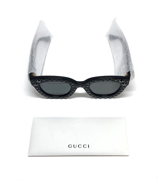 GUCCI Large Sunglasses GG 0116S 002 Hand Set Star Studs