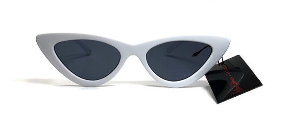 Le Specs x Adam Selman Last Lolita White Cat Eye Sunglasses