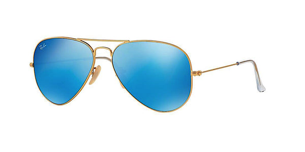 RAY BAN RB 3025 112/17 GOLD WITH BLUE FLASH -  - Sunglasses - Sunglass Trend - 1