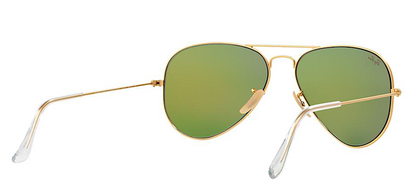 RAY BAN  RB 3025 GOLD WITH GREEN MIRROR LENS -  - Sunglasses - Sunglass Trend - 6