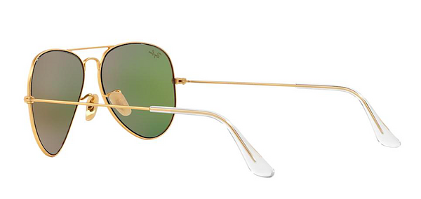 RAY BAN  RB 3025 GOLD WITH GREEN MIRROR LENS -  - Sunglasses - Sunglass Trend - 7