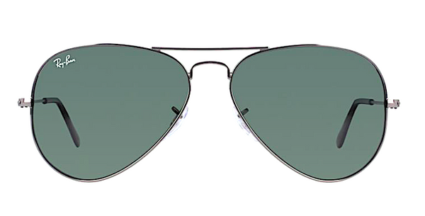 RAY BAN RB 3025 W0879 GUNMETAL WITH CRYSTAL GREEN LENSES -  - Sunglasses - Sunglass Trend - 2