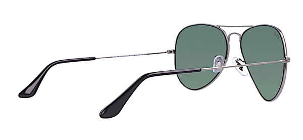 RAY BAN RB 3025 W0879 GUNMETAL WITH CRYSTAL GREEN LENSES -  - Sunglasses - Sunglass Trend - 5