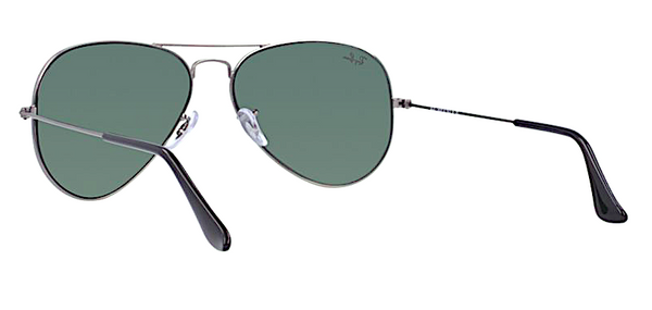 RAY BAN RB 3025 W0879 GUNMETAL WITH CRYSTAL GREEN LENSES -  - Sunglasses - Sunglass Trend - 6