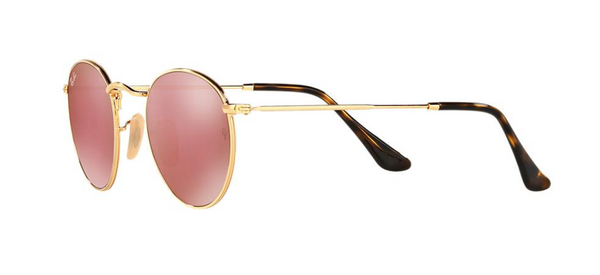 RAY-BAN RB 3447N 112/Z2 Gold With Pink Mirrored Lenses