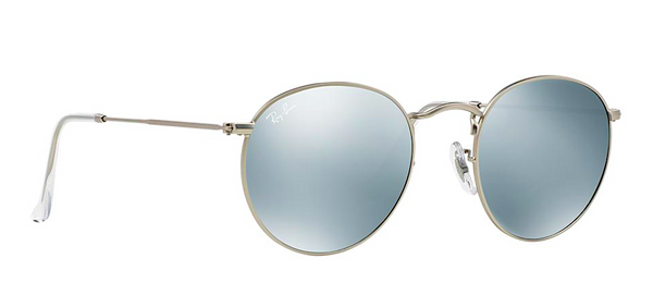 RAY BAN RB 3447 SILVER WITH SILVER FLASH MIRROR LENSES -  - Sunglasses - Sunglass Trend - 3