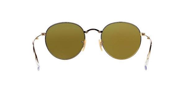 RAY BAN RB 3532 001/68 FOLDABLE GOLD WITH BLUE FLASH -  - Sunglasses - Sunglass Trend - 6