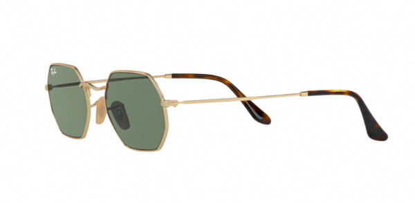 RAY-BAN RB 3556N 001 - Gold Metal Octagon Sunglasses