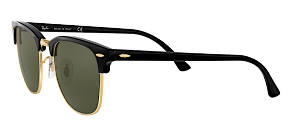 Ray-Ban Original Black and Gold Clubmaster RB 3016 W0365