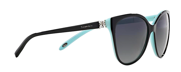 TIFFANY & Co. TF 4089B 80553C | BLACK AND TIFFANY BLUE -  - Sunglasses - Sunglass Trend - 3